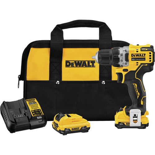 Trousse de perceuse-visseuse avec moteur sans brosse Xtreme, Lithium-ion, 12 V, Mandrin 3/8", Couple 250 UWO Kelford