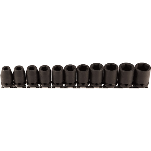 Jeu de douilles, 11 Mcx, Chocs, Prise de 3/8" Kelford