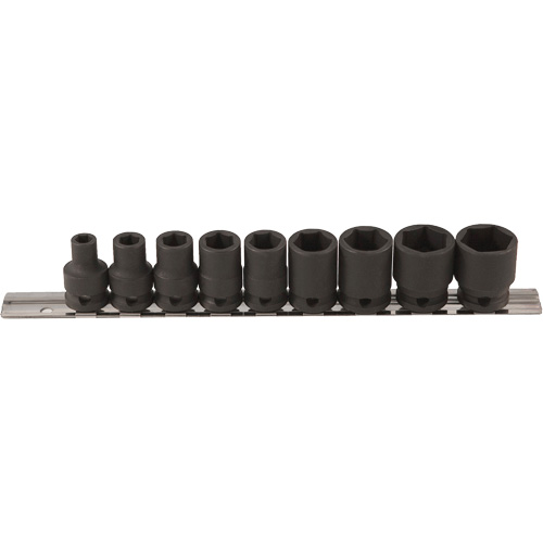 Jeu de douilles &agrave; paroi mince, 9 Mcx, Chocs, Prise de 3/8" Kelford