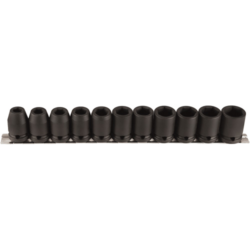 Socket Set, 11 Pcs, Impact, 1/2" Drive Size Kelford