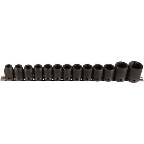 Socket Set, 13 Pcs, Impact, 1/2" Drive Size Kelford