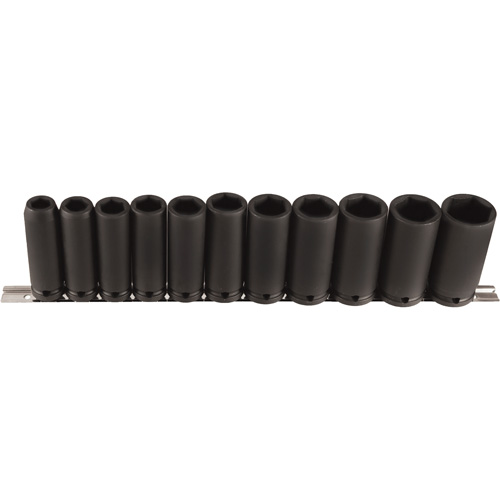 Jeu de douilles longues, 11 Mcx, Chocs, Prise de 1/2", Profond Kelford