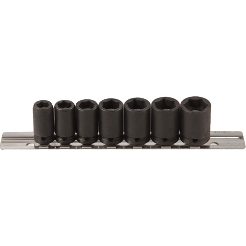 Magnetic Socket Set, 7 Pcs, Impact, 1/4" Drive Size Kelford