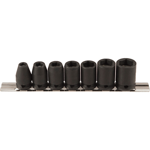 Magnetic Socket Set, 7 Pcs, Impact, 3/8" Drive Size Kelford