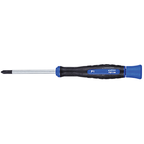 Phillips Precision Screwdriver, #1, 5-7/8" L, Cushion Grip Handle Kelford