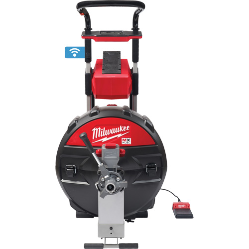 Machine &agrave; tambour d&eacute;gout MX Fuel avec PowerTredz, &eacute;lectrique, 5/8" x 100' et 3/4" x 100' Kelford