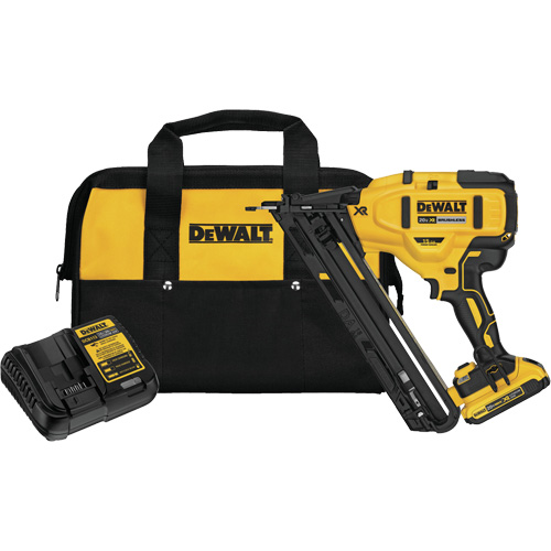 Max XR&reg; Angled Finish Nailer Kit, 20 V, Lithium-Ion Kelford