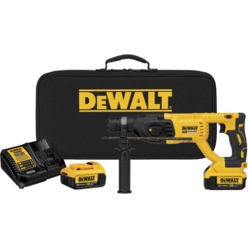 Max XR&reg; Brushless D-Handle Rotary Hammer Kit, 20 V, 1", 1.9 ft-lbs, 0-1500 RPM Kelford