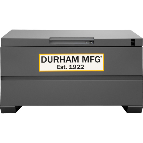 Boîte de rangement pour le chantier, 48" x 24" x 27-13/16", Acier, Gris Kelford
