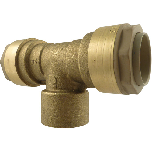 Raccord de tuyau d'air en T Quickline, Laiton, 1/2" Kelford