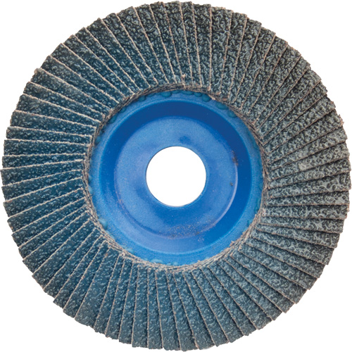 BlueFire R884P Coarse Grit Flap Disc, 5" x 7/8", Type 27, 60 Grit, Zirconia Alumina Kelford