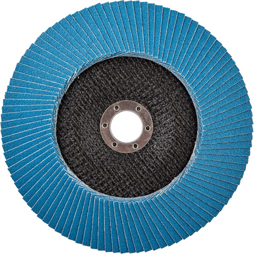BlueFire R884P Coarse Grit Flap Disc, 7" x 7/8", Type 27, 80 Grit, Zirconia Alumina Kelford