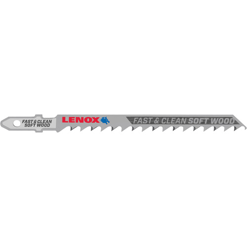 Clean Cutting Wood Jigsaw Blade, Bi-Metal, T-Shank, 4" L, 6 TPI Kelford
