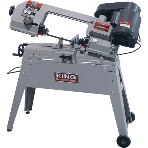 Metal Cutting Band Saw, Horizontal/Vertical, 5" Round and 4-1/2" x 6" Rectangular Cutting Capacity Kelford