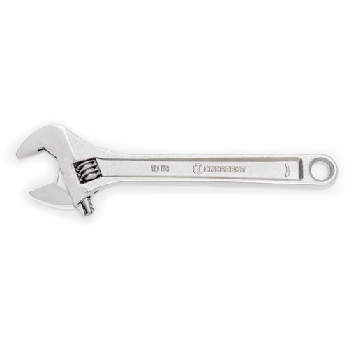 Adjustable Wrench - Boxed, 10" L, 1-5/16"/34 mm Max Width, Chrome Kelford