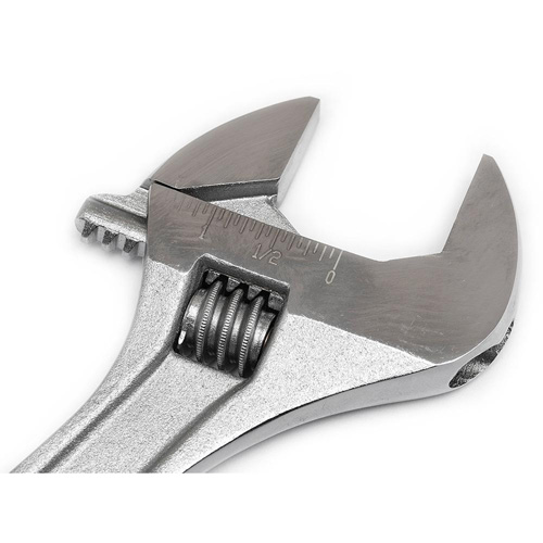 Adjustable Wrench - Boxed, 10" L, 1-5/16"/34 mm Max Width, Chrome Kelford