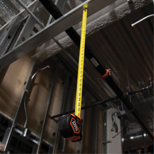 Magnetic Double-Hook Tape Measure, 25', Imperial Graduations Kelford