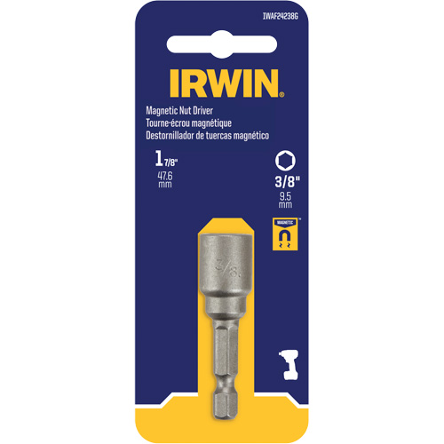 Tourne-&eacute;crou, Embout 3/8", Prise 1/4", 1-7/8" lo, Magn&eacute;tique Kelford