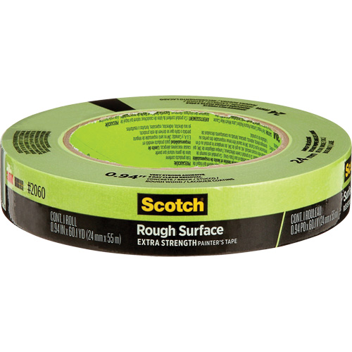 Scotch&reg; Rough Surface Painter's Tape 2060, 24 mm (1") x 55 m (180'), Green Kelford
