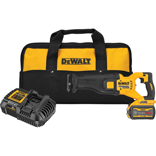 FlexVolt&reg; Max Brushless Reciprocating Saw Kit, 60 V, Lithium-Ion Battery, 0-3000 SPM Kelford