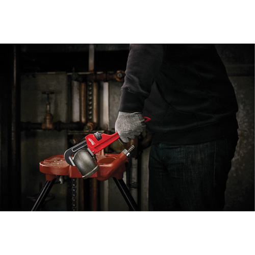 Cl&eacute; &agrave; tuyau, Cap des m&acirc;choires 1-1/2", Longueur 10", Fini Rev&ecirc;tement en poudre, Prise Ergonomique Kelford