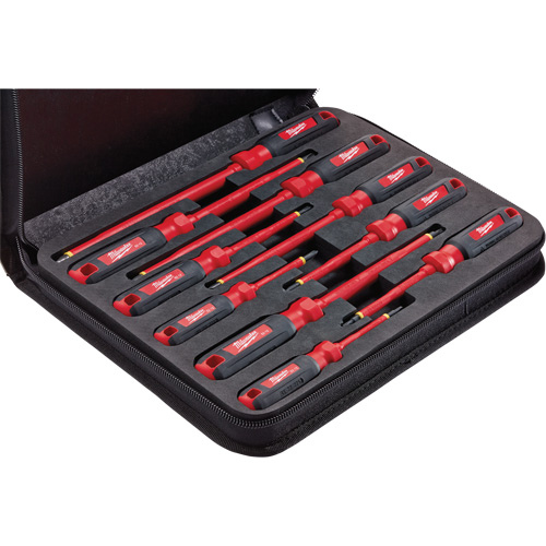 Insulated Screwdriver Set with EVA Foam Case, 10 Pcs. Kelford