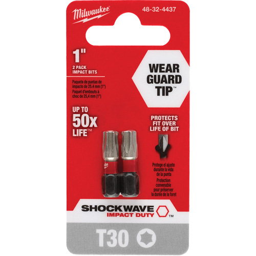 Embout de tournevis Shockwave Impact Duty, Torx, T-30, Prise 1/4" Kelford