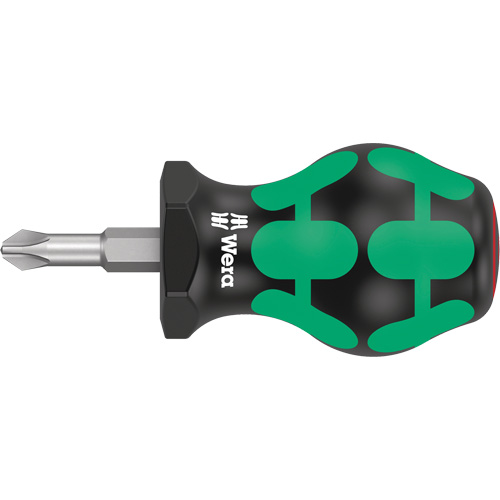 350 Phillips Stubby Screwdriver, #2, 3-1/8" L, Cushion Grip Handle Kelford
