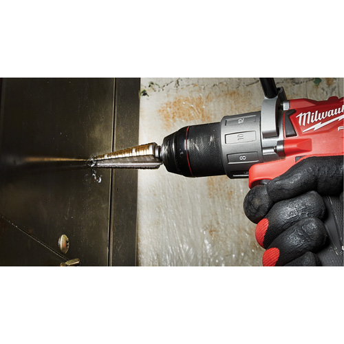 Step Drill Bit, 3/16"/#4 - 7/8"/#4 , 1/32" Increments, High Speed Cobalt Kelford