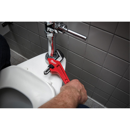 Cl&eacute; &agrave; tuyau hexagonale coud&eacute;e en acier, Cap des m&acirc;choires 2-5/8", Longueur 10-1/2", Fini Rev&ecirc;tement en poudre, Prise Ergonomique Kelford