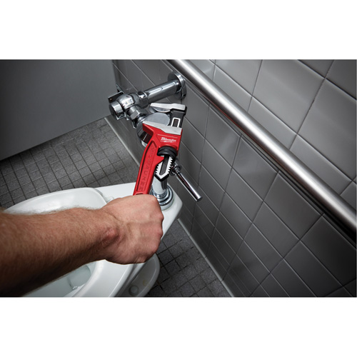 Cl&eacute; &agrave; tuyau &agrave; m&acirc;choires lisses, Cap des m&acirc;choires 2-5/8", Longueur 12", Fini Rev&ecirc;tement en poudre, Prise Ergonomique Kelford