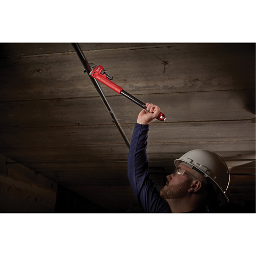 Cl&eacute; &agrave; tuyau adaptable Cheater, Cap des m&acirc;choires 2-1/2", Longueur 18"/24"/10", Fini Rev&ecirc;tement en poudre, Prise Ergonomique Kelford