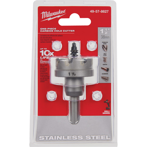 Scies-cloches au carbure monobloc, 1-1/2", Profondeur de la coupe de 3/16" Kelford