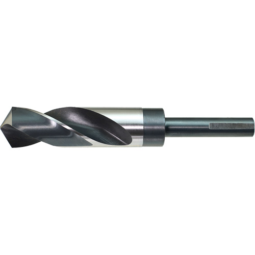 Foret &agrave; queue r&eacute;duite et &agrave; 3 m&eacute;plats S&D DRILLCO, 9/16", Acier rapide, Cannelure 3", Pointe de 118° Kelford