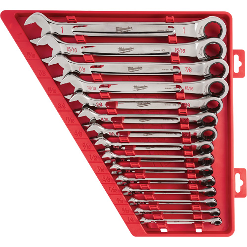 Ratcheting Wrench Set, Combination, 15 Pieces, Imperial Kelford