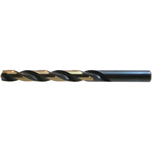 DRILLCO Heavy-Duty Jobber Drill, High Speed Steel, #1, 3-7/8" L, 2-5/8" Flute, 135° Point Angle Kelford
