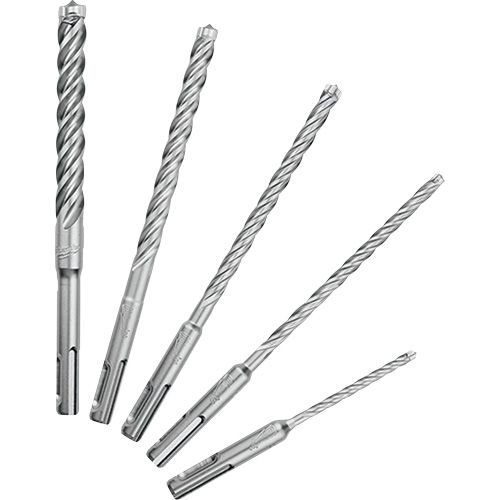 MX4 4-Cutter Rotary Hammer Drill Bit Kit, 5 Pieces, Carbide Kelford