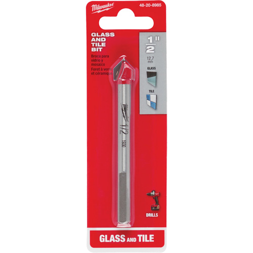 Glass & Tile Bit Set, 4 Pieces, Carbide Kelford