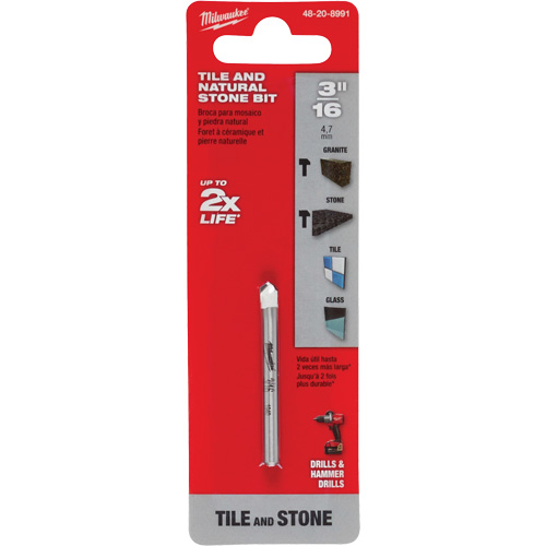 Natural Stone Bit, 3/16", Carbide Kelford