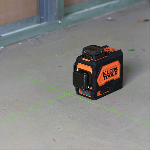 Niveau laser planaire vert auto-nivelant rechargeable Kelford