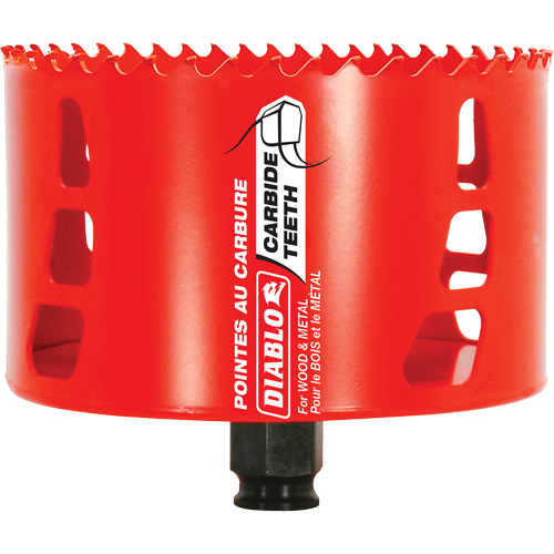 Scie cloche pour bois et m&eacute;tal, 4-1/4", Profondeur de la coupe 2-3/8", Carbure Kelford