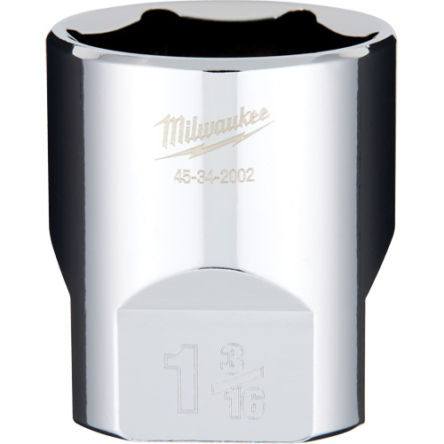 SAE Socket with Four Flat Sides, 1-3/16", 1/2" Drive, 6 Points Kelford