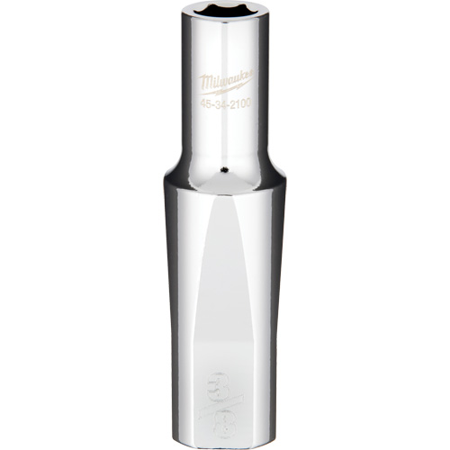 SAE Socket with Four Flat Sides, 3/8", 1/2" Drive, 6 Points, Deep Kelford