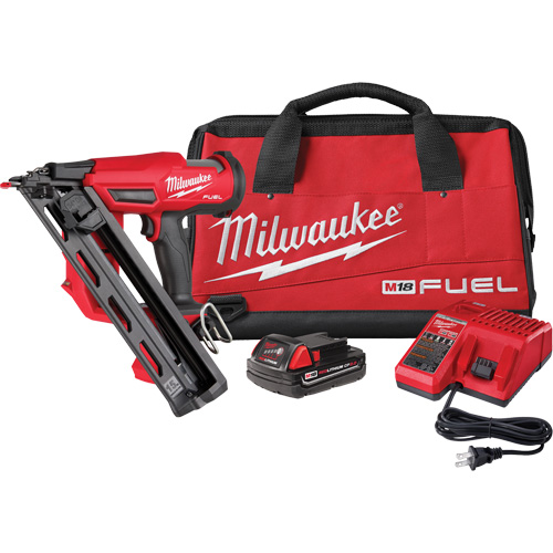 M18 Fuel 15 Gauge Finish Nailer Kit, 18 V, Lithium-Ion Kelford