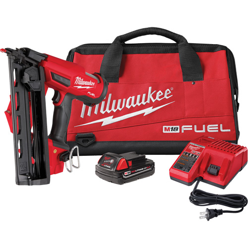 N&eacute;cessaire de clouage en biais M18 Fuel pour clous de finition de calibre 16, 18 V, Lithium-ion Kelford