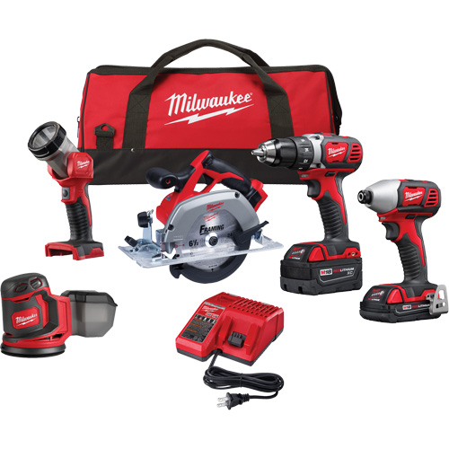Trousse 5 pi&egrave;ces doutil combin&eacute; M18, Lithium-ion, 18 V Kelford