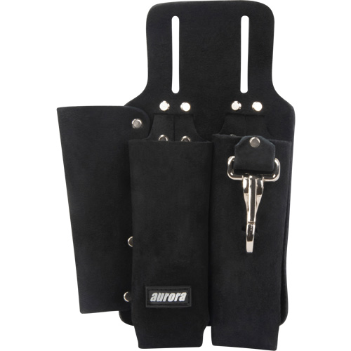 Porte-outils pour monteur de ligne, Porte-outil multiple, Cuir, 3 Poches Kelford