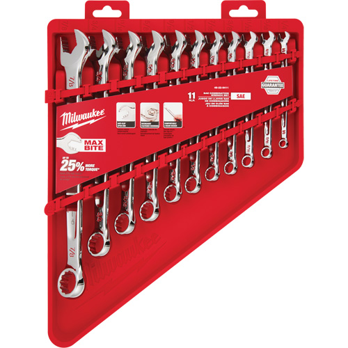 SAE Wrench Set, Combination, 11 Pieces, Imperial Kelford