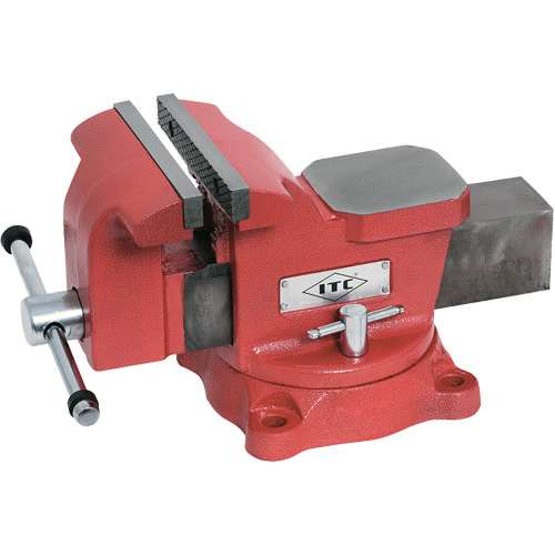 Swivel Base Mechanic's Vise, 6" Jaw Width, 3" Throat Depth Kelford