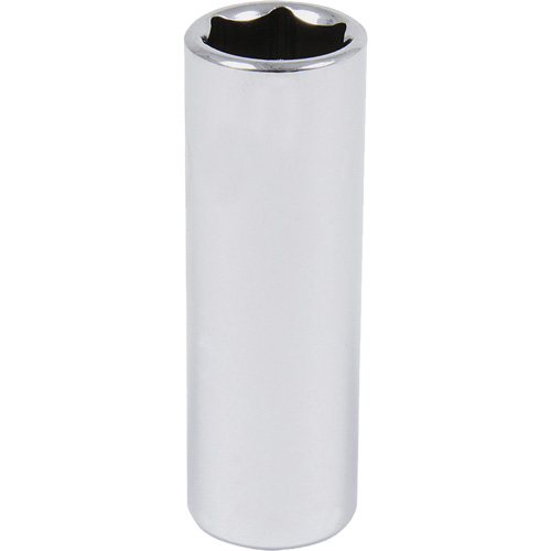 Chrome Socket, 9/16", 3/8" Drive, 6 Points, Deep Kelford